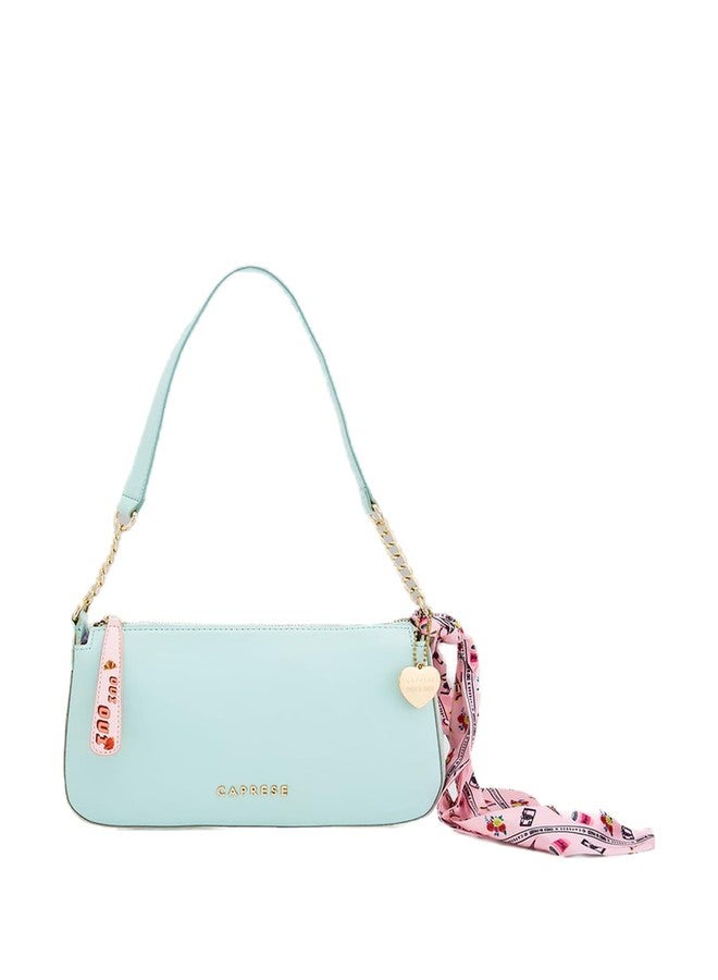 Caprese Alfie Baguette Bag for Women (Medium, Mint) - Image 1